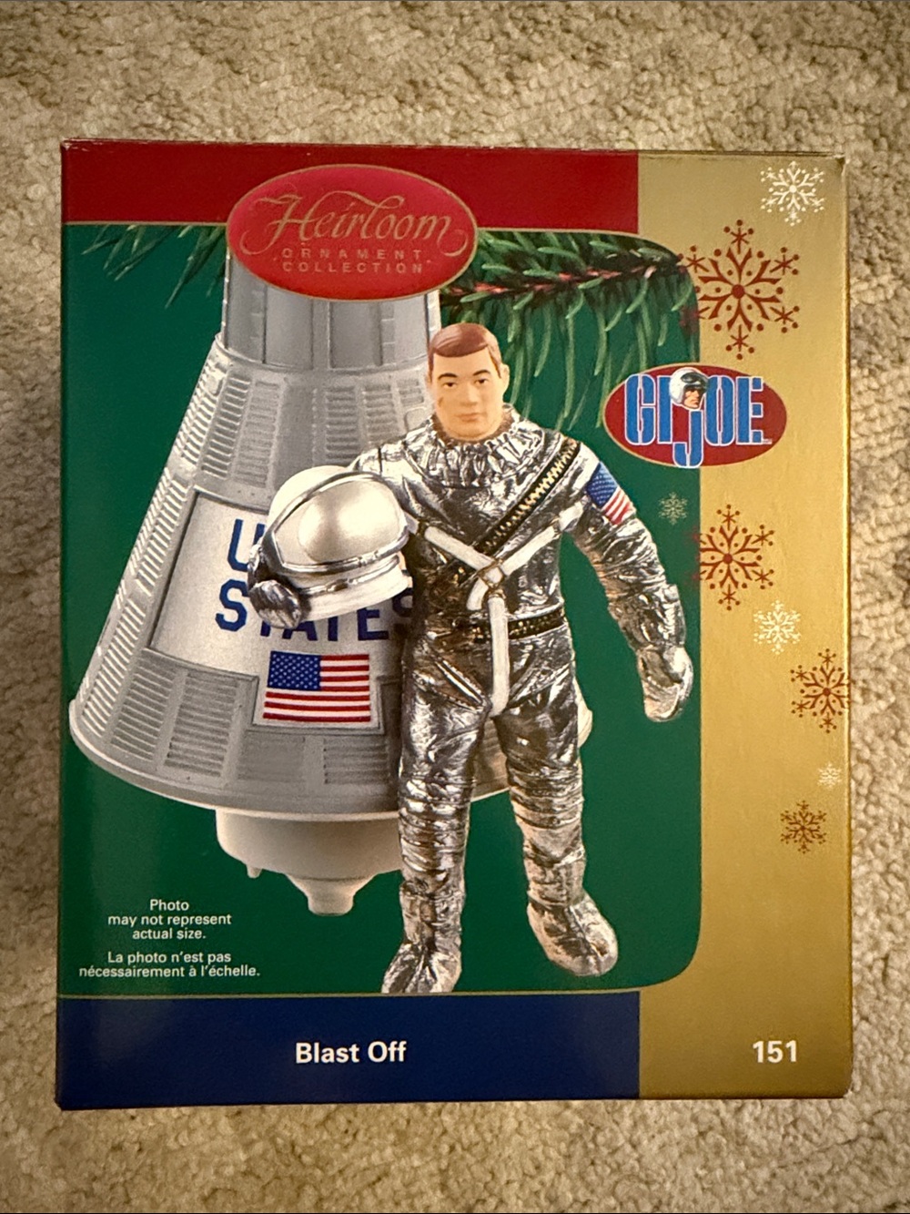Carlton Heirloom Cards GI Joe “Blast Off” Christmas 2006 ornament